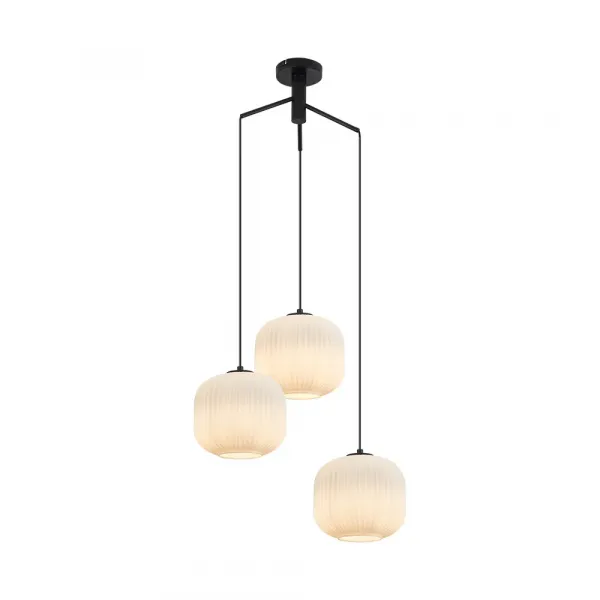 BRY-S009R-3H-3xE27-OPL-BLC-PENDANT LIGHT