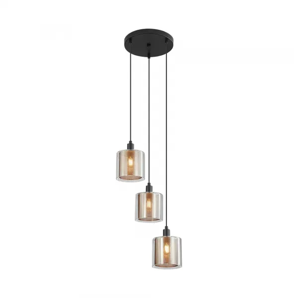 BRY-S008R-3H-3xE14-CPR-PENDANT LIGHT