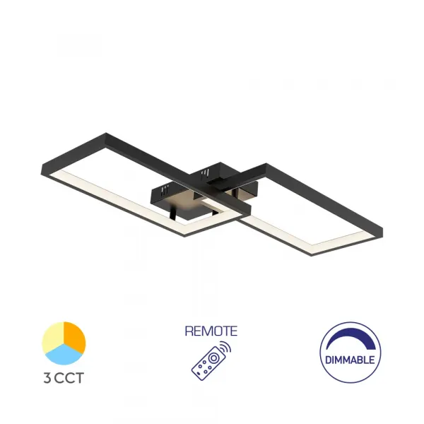 BRY-NELA-SS1-RND-BLC-40W-RMT-IP20-CEILING LIGHT