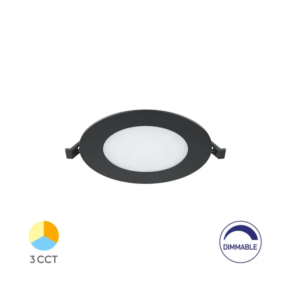 BRY-SMD-CRP-6W-RND-DIM-4INC-BLC-3IN1-LED PANEL