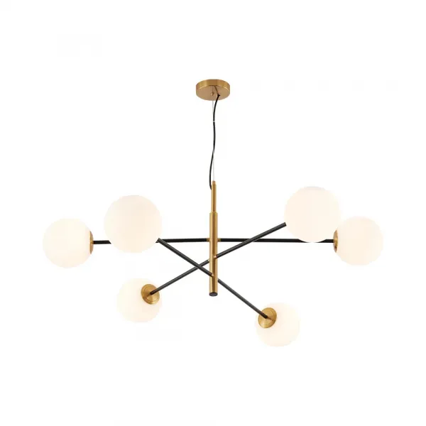 BRY-S012R-6H-6xG9-OPL-GLD-PENDANT LIGHT