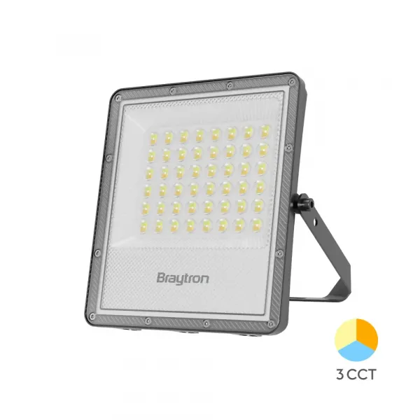 BRY-FLOOD-PF-50W-GRY-3IN1-IP65-LED FLOODLIGHT