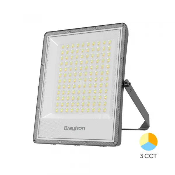 BRY-FLOOD-PF-100W-GRY-3IN1-IP65-LED FLOODLIGHT