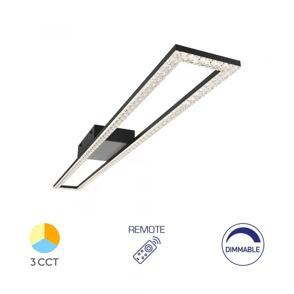 BRY-CRYSTAL-C-40W-3IN1-RMT-BLC-CEILING LIGHT