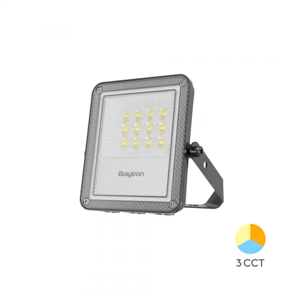 BRY-FLOOD-PF-10W-GRY-3IN1-IP65-LED FLOODLIGHT