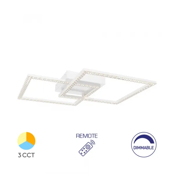 BRY-CRYSTAL-A-55W-3IN1-RMT-WHT-CEILING LIGHT