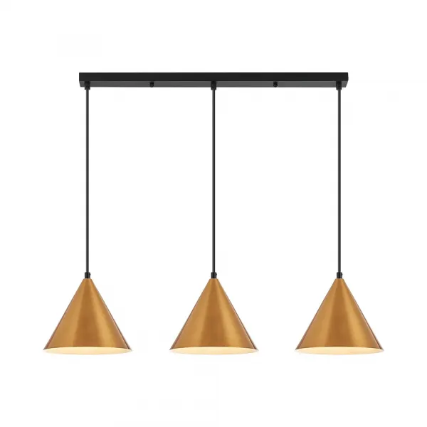 BRY-P010S-3H-3xE27-GLD-PENDANT LIGHT