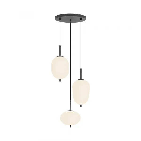 BRY-S011R-3H-3xE14-OPL-BLC-PENDANT LIGHT