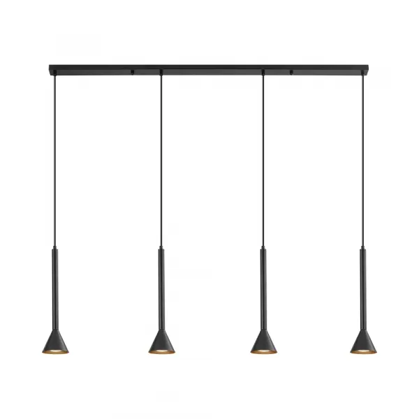 BRY-P011S-4H-4xGU10-BLC-PENDANT LIGHT