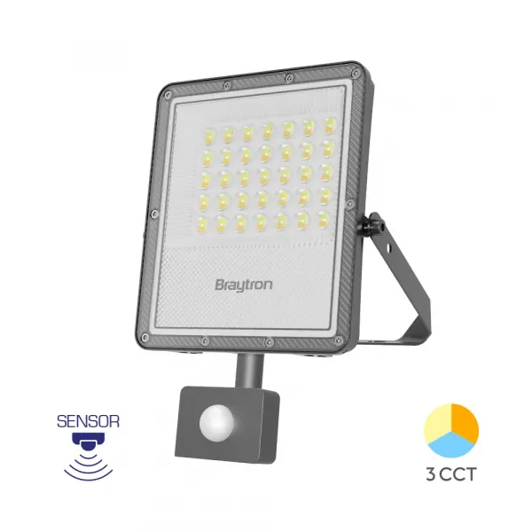 BRY-FLOOD-PF-30W-GRY-3IN1-SNS-IP65-LED FLOODLIGHT