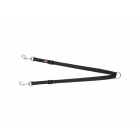 2 šunų švino mova Trixie New Premium Juoda 40-70 cm XS S M