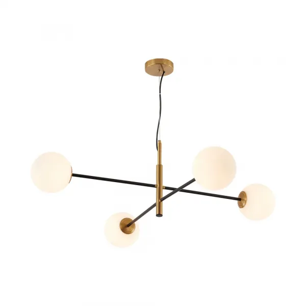 BRY-S012R-4H-4xG9-OPL-GLD-PENDANT LIGHT