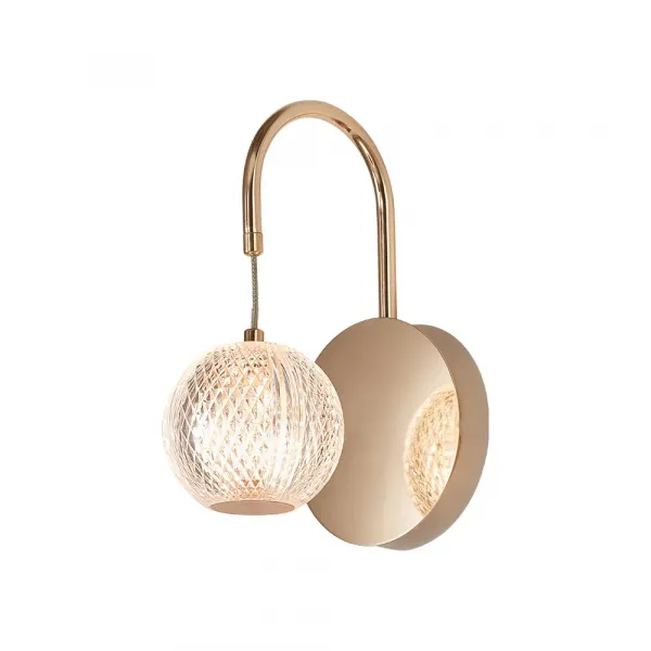 BRY-S001W-1H-1xG9-GLD-WALL LIGHT