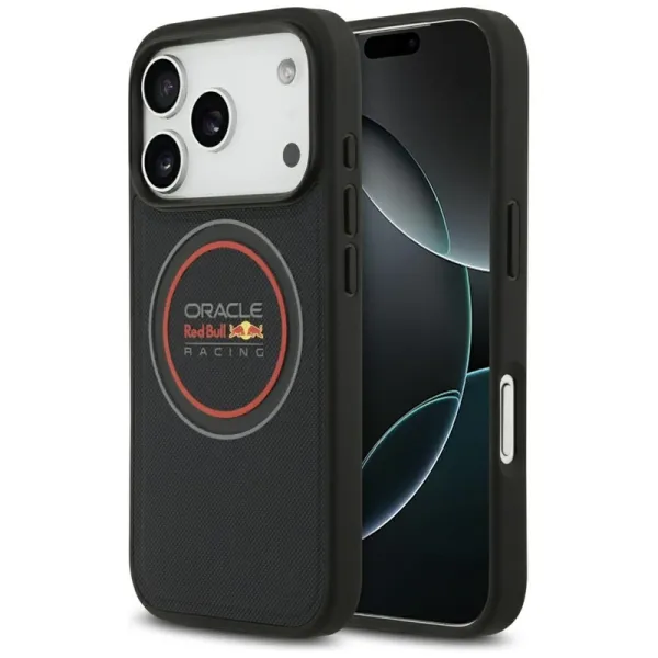 Red Bull Meshed Logo And Red Ring MagSafe - iPhone 17 Pro Case (Navy Blue)