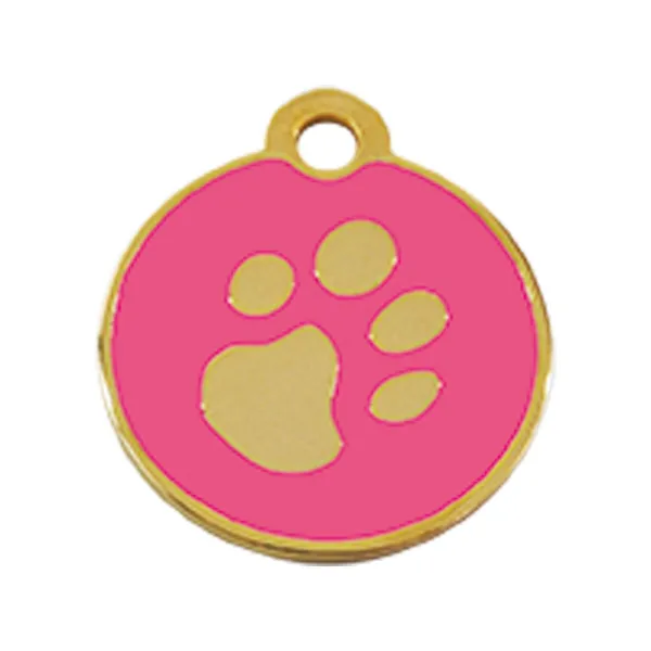 Apkakles identifikācijas plāksne Imarc Circle Rozā Bronza