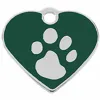 Identification plate for collar Imarc Heart Green Silver