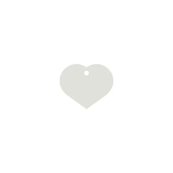 Kauluksen tunnistuskilpi Imarc Heart Valkoinen