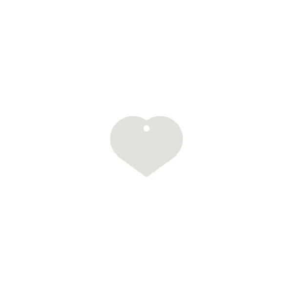 Kauluksen tunnistuskilpi Imarc Heart Valkoinen