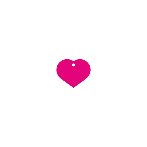 Kauluksen tunnistuskilpi Imarc Heart Pinkki