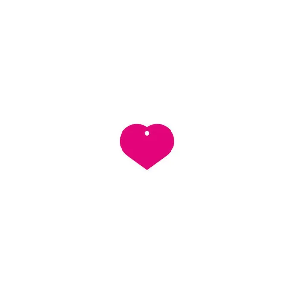 Kauluksen tunnistuskilpi Imarc Heart Pinkki