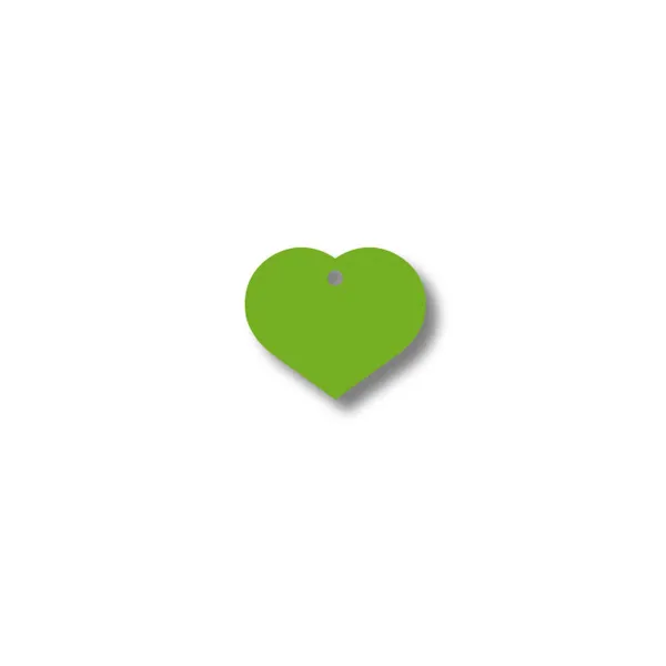 Identification plate for collar Imarc Heart Green