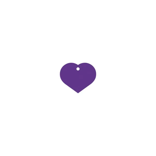 Identification plate for collar Imarc Heart Lilac