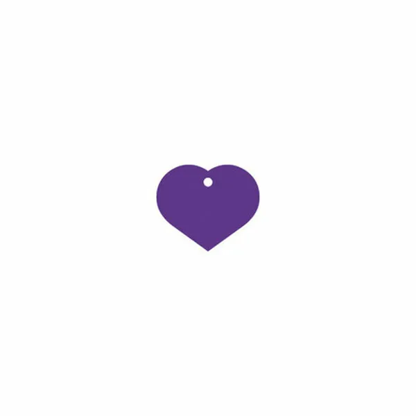 Фирменная табличка для ожерелья Imarc Heart Лиловый