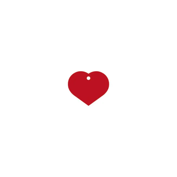 Фирменная табличка для ожерелья Imarc Heart Красный