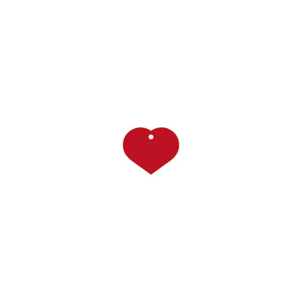 Kauluksen tunnistuskilpi Imarc Heart Punainen