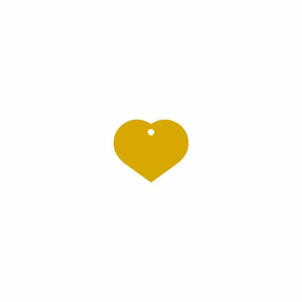 Фирменная табличка для ожерелья Imarc Heart Жёлтый Позолоченный
