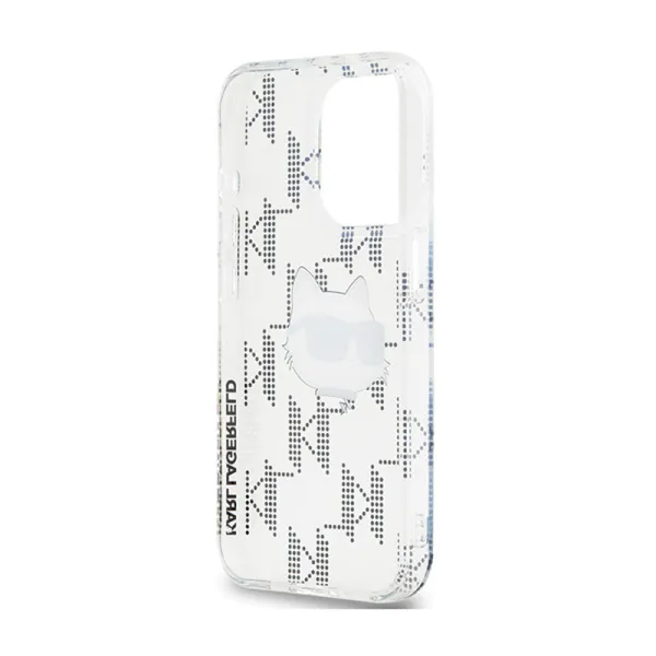 Karl Lagerfeld IML Choupette Head & Monogram - iPhone 15 Pro Max Case (Transparent)