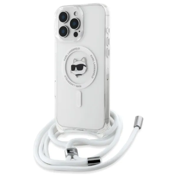 Karl Lagerfeld IML Choupette Head & Cord MagSafe - Case for iPhone 16 Pro (transparent)
