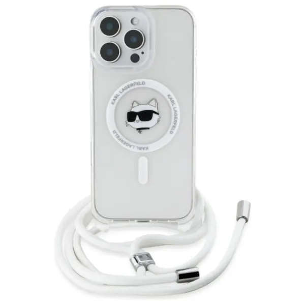 Karl Lagerfeld IML Choupette Head & Cord MagSafe - Case for iPhone 16 Pro (transparent)