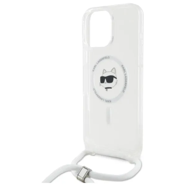 Karl Lagerfeld IML Choupette Head & Cord MagSafe - Case for iPhone 16 Pro (transparent)