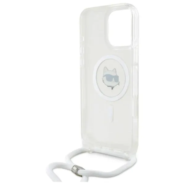 Karl Lagerfeld IML Choupette Head & Cord MagSafe - Case for iPhone 16 Pro (transparent)