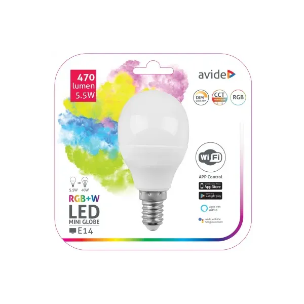 Smart LED Mini Globe 5.5W RGB+W WIFI APP Control