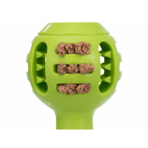Pet Ball Trixie Lick'n'Snack White Green Plastic TPR Ø 8/12 x 13 cm