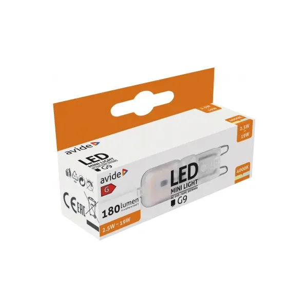 LED 2.5W G9 NW flat