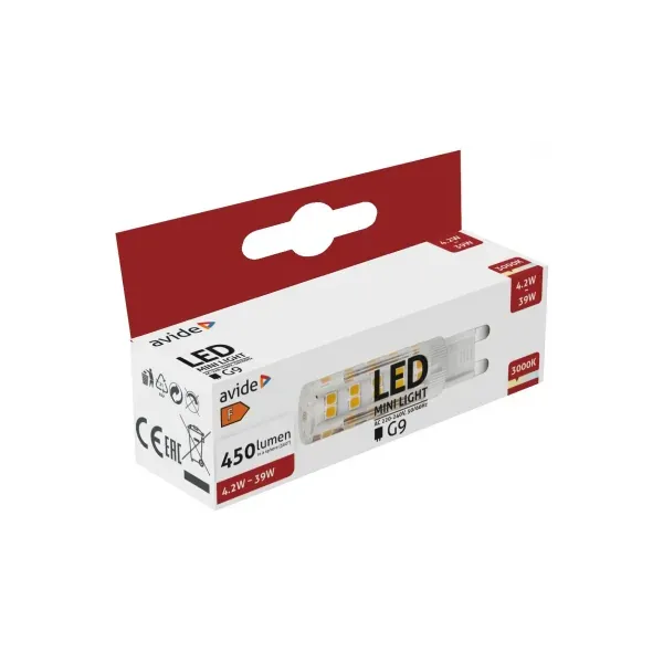 LED 4.2W G9 WW flat