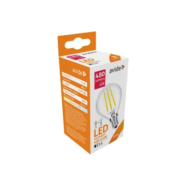 LED Filament Mini Globe 4W E14 NW