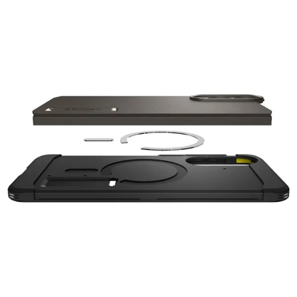 Spigen Tough Armor MagSafe - Case for Samsung Galaxy S25 Edge (Gunmetal)