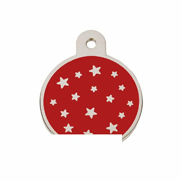 Identification plate for collar Imarc PetScribe Passion Red Silver
