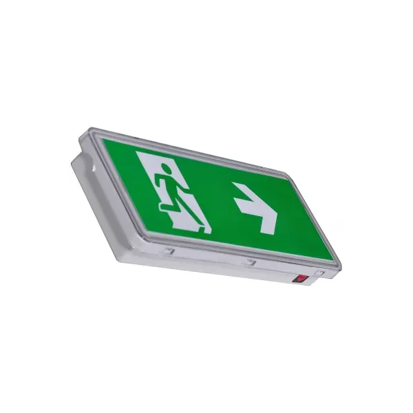 Exit Light Surface mounted with horizontal sign IP65