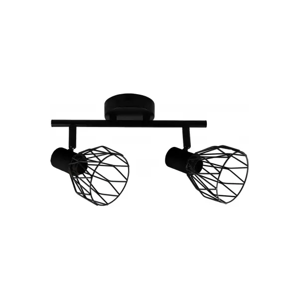 Ceiling Lamp Ivy 2xE14 Sockets Black