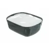 Lemmikin Juomalähde Trixie Polygon Valkoinen Harmaa Silikoni Melamiini 2,5 L 28 x 11 x 22 cm
