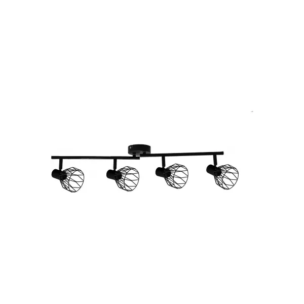 Ceiling Lamp Ivy 4xE14 Sockets Black