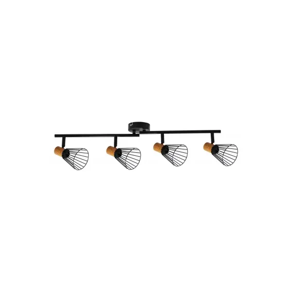 Ceiling Lamp Luna 4xE14 Sockets Black