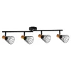 Ceiling Lamp Luna 4xE14 Sockets Black