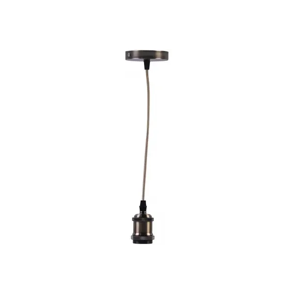 Pendant Lamp Socket Bronze 1xE27