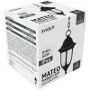 Outdoor Pendant Lamp Mateo 1xE27 Black IP44